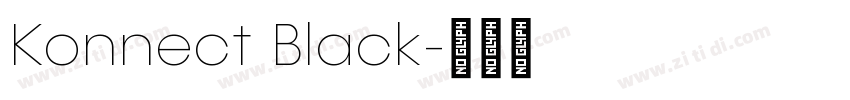 Konnect Black字体转换